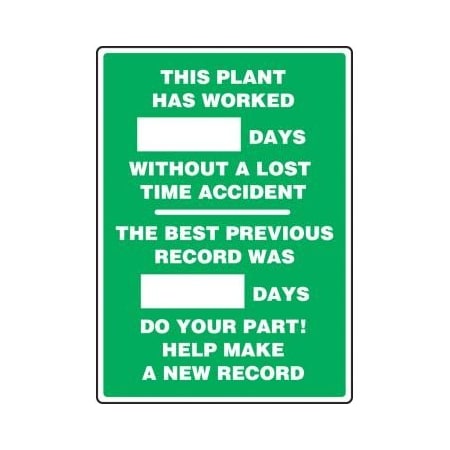 Accuform WRITEADAY SCOREBOARDS THIS PLANT MSR126PL MSR126PL